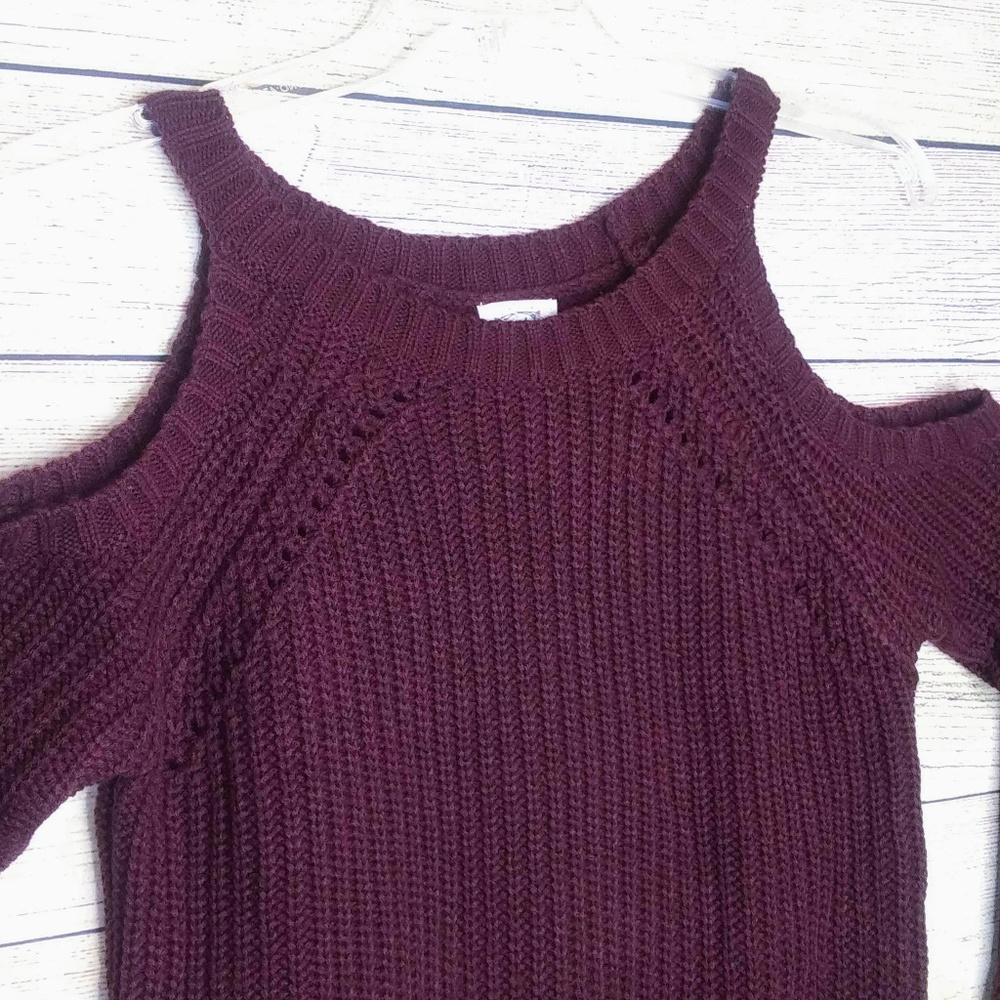 Hippie Rose Open shoulder Long Sleeve Sweater